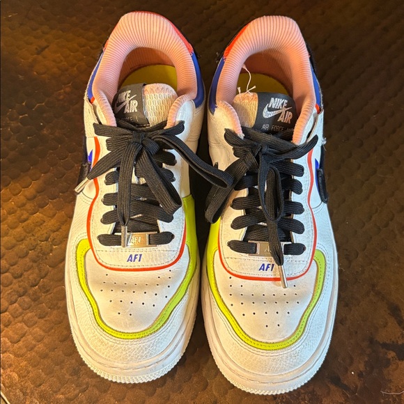 Nike Air Force 1 Low Shadow “White Multi” (DV2186-100) Women’s Size - Picture 2 of 9